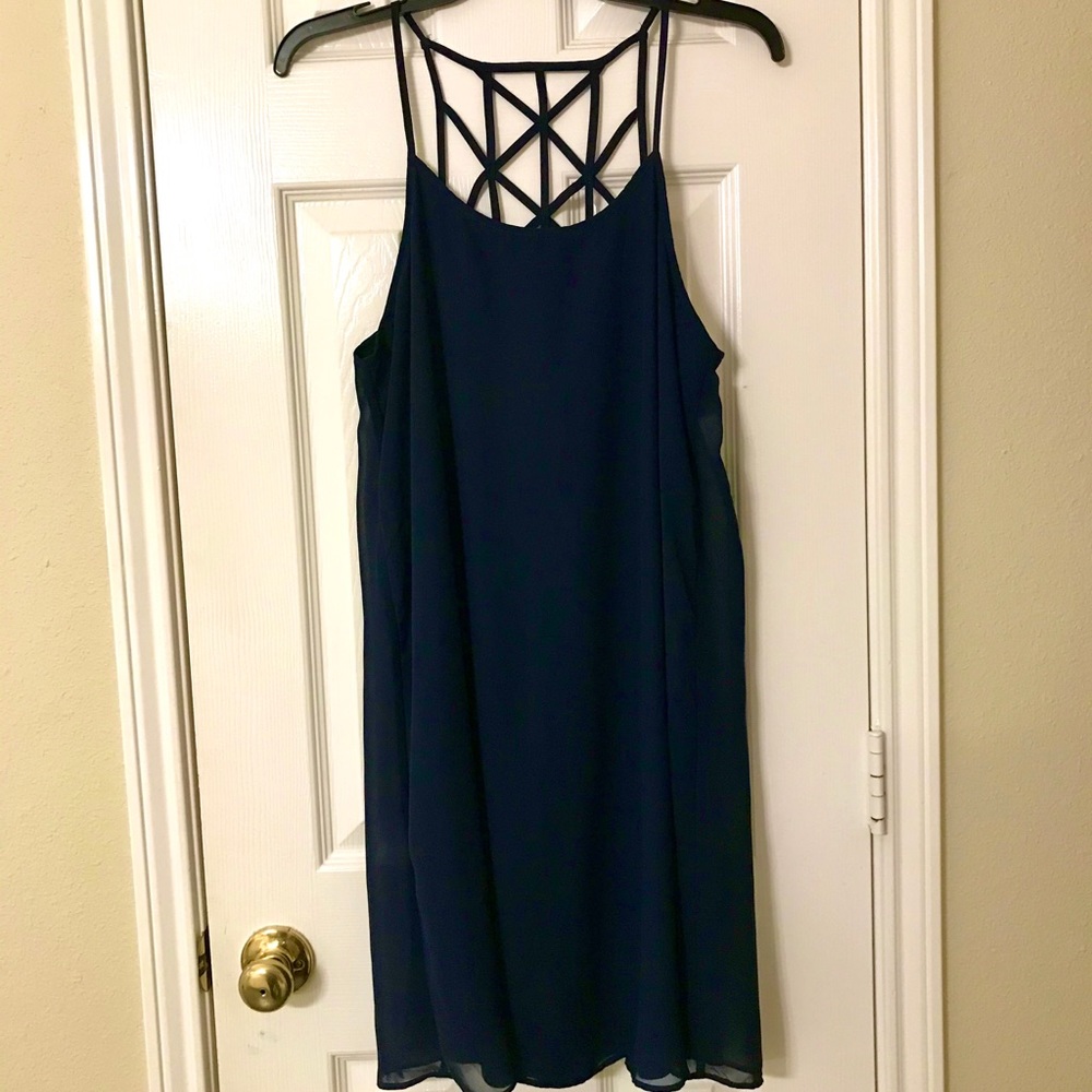 NWT Blue C Label spaghetti strap shift dress